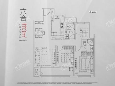融创工润淮海壹號·六樟台户型图