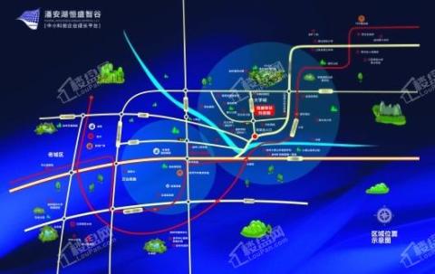 潘安湖恒盛智谷科技园交通图